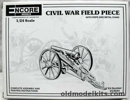 Encore 1/24 Civil War Field Piece - (ex-Palmer / Life-Like), EC9694 plastic model kit